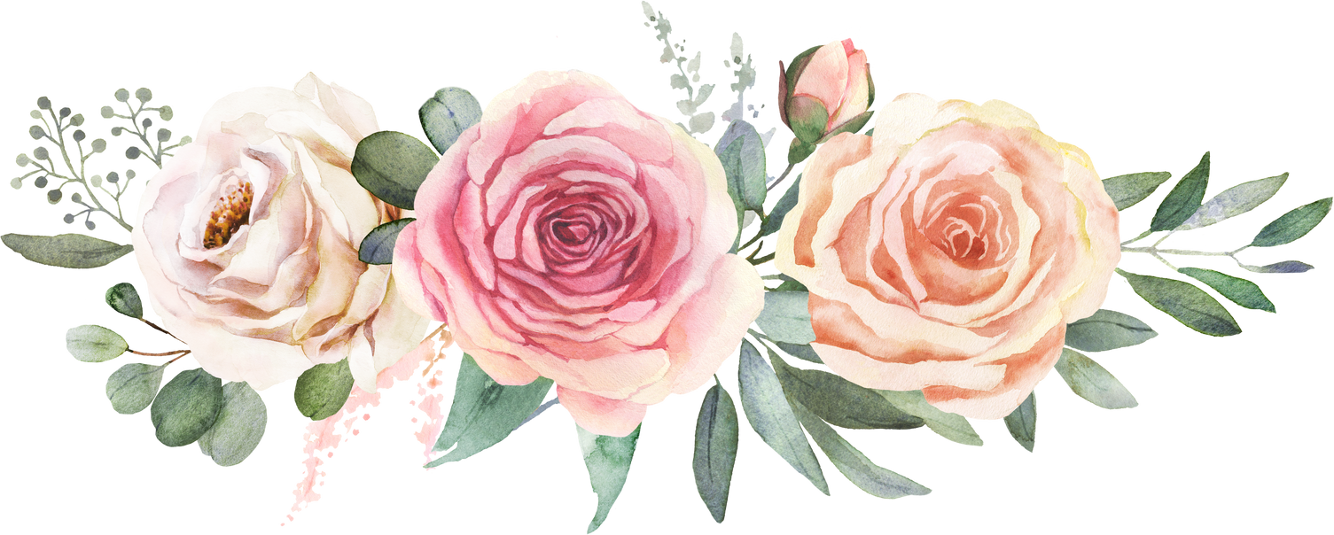 Roses Watercolor Illustration 